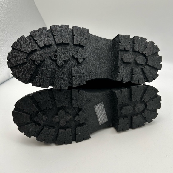 Olivia Miller Women's Angie Lugsole Combat Booties Black - Picture 5 of 6